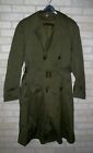 Vintage U.S. Army Military Blanket Lined Belted Trench Coat Dated 1955 - Medium
