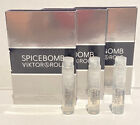 3x Viktor & Rolf Spicebomb Men Sample 0.04 oz 1.2 ml Eau De Toilette Spray New