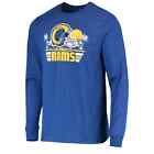 Los Angeles Rams '47 Brand Super Rival Logo Men's Blue Longsleeve T-Shirt NWT