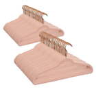 New ListingNon-Slip Velvet Clothing Hangers, 100 Pack, Pink, Space Saving