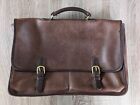Vintage Coach Brown Soft Leather Briefcase Messenger W/ Top Handle