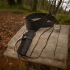 Vintage Leather Westen Tooled Ammo Holster Gun Drop Loop Fast Draw Rig Gun Belt
