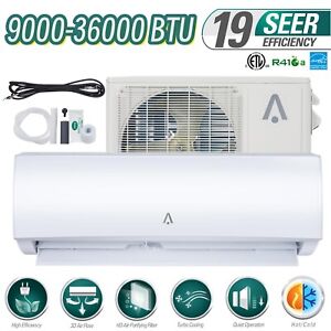 9000/24000/36000 BTU Mini Split Air Conditioner Heat Pump 19 SEER Smart AC Unit