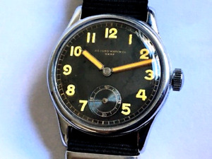 Rare German military watch RECORD DH, commissioned by the Wehrmacht, 1940s
