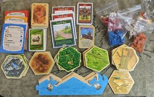Settlers of Catan Replacement Pieces Parts Cards Tiles Roads Cities Board Game