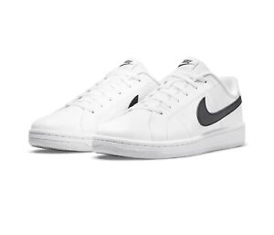 Nike Mens Court Royale 2 NN Shoes in White/Black, Diff.Sizes DH3160-101 (DB)