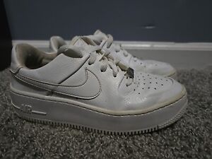 Nike Air Force 1 Sage Low Triple White Sneakers AR5339-100 Women's Size 7.5