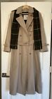 London Fog Towne Trench Coat Double Breasted Vintage Jacket Womens Size 10 R