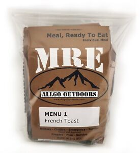 Allgo Outdoors Military Spec MRE Ready To Eat French Toast Breakfast - Menu 1