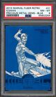 2013 Marvel Fleer Retro Iceman Precious Metal Gems Blue /50 #21 PSA 8