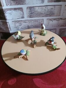 Vintage Lot Of 5 (1982) Royal Cornwall Ceramic Bird Figurines