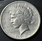 New Listing1921 $1 Peace Silver Dollar. Nice AU Details, Cleaned