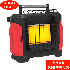 Propane Radiant Heater 18,000 BTU Indoor Outdoor Portable LP Gas Heating Unit