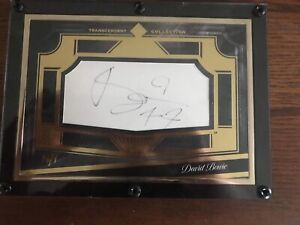 2021 Topps Transcendent 1/1 Cut Autograph David Bowie Rock Star Auto Signature