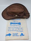 Barmah 1060 Foldaway Bronco Brown Leather Waterproof Travel Outback Hat Size 2XL