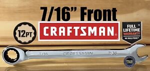 FREE SHIPPING New Craftsman 12pt Ratcheting Combination Wrench 7/16