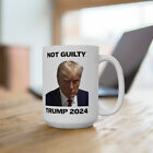 Trump 2024 Not Guilty White Ceramic Coffee Mug 15oz