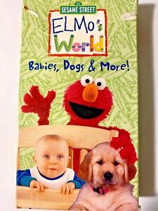 Elmos World - Babies, Dogs & More (Vhs, 2000) Original Songs Included, Like New