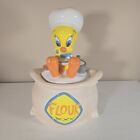 New ListingVintage Warner Bros. TWEETY BIRD Flour Ceramic 3D Cookie Jar
