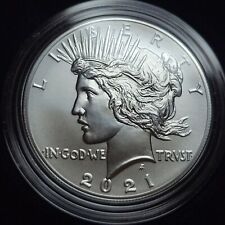 2021 $1 Peace Silver Dollar BU Uncirculated OGP Mint Condition COA Silver (B459)