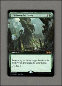 FOIL Life from the Loam UMA Box Topper Extended Art Ultimate Masters mtg LP cn32