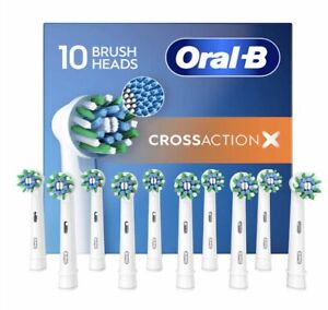 New ListingOral-B Replacement Brush Heads Cross Action X (10 pack)  New Open Box