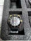 Poseidon PW0103 Gold Plated Steel Watch With Rubber Strap