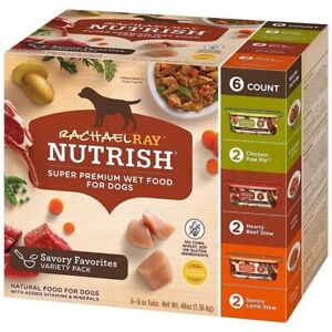 Rachael Ray Nutrish Natural Premium Wet Dog Food 8-Ounce Tub (Pack Of 6)
