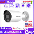 Hikvision DS-2CD2087G2H-LIU 4K 8MP ColorVu+AcuSense Camera PoE Mic Smart-light