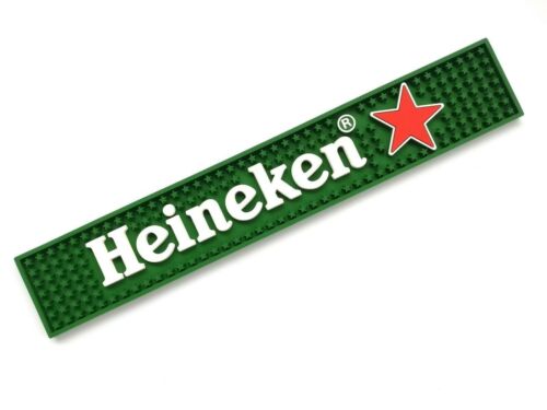 Heineken Star Rubber bar mat beer mat drip mat spill mat bar runner bar coasters