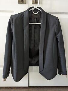 Bcbg Max Azria Women's Small Tuxedo Open Black Blazer