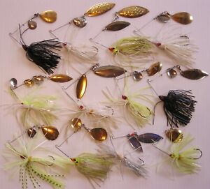 New ListingSpinnerbait Used Lot Of  12  Mixed Colors / Brands / Weights