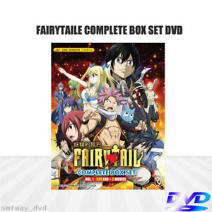DVD English Dub Fairy Tail Complete TV Series Vol.1-328 End + 2 Movie