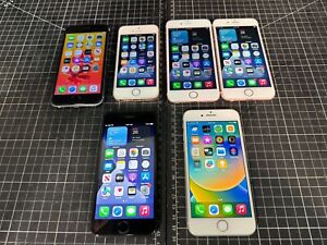 Bulk lot of 6 Assorted Apple iPhones - Tested Working - Unlocked