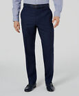 $275 Marc New York 42W 32L Men's Blue Modern Fit Birdseye Suit Trousers Pants
