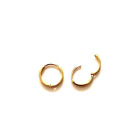 14k REAL Yellow Gold 2mm Thickness Huggie Hoops Earrings (11 x 11 mm) Real Gold