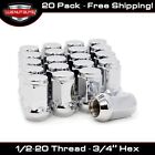 20 Chrome Bulge Lug Nuts Ford Thunderbird Mustang LTD Crown Victoria (For: 1983 Crown Victoria)
