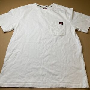 Wrangler Workwear Mens White Short Sleeve Pocket T Shirt Size Large