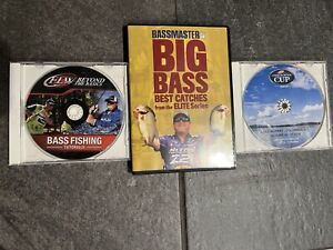 (3) Bass Fishing DVD Bassmaster Elite Series and FLW Forrest Wood Cup & Tutorial