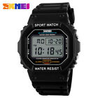 SKMEI Men Rectangle Watch Student Boys Electronic Wristwatch LED Digital Watches