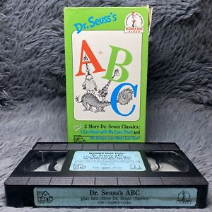 Dr. Seuss ABC, I Can Read with My Eyes Shut! Mr Brown Can Moo! Can You? VHS 1989