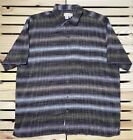 Territory Ahead Multicolor Striped Linen Short Sleeve Button Up Shirt Mens 2XL