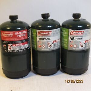 Coleman All Purpose Propane Gas Cylinder 16 oz, 3-Pack