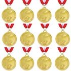 12 Pack Gold Basketball Medals Sports Awards with Neck Ribbon, 2 Inch