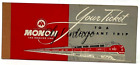 RARE Vintage VOID Monon Hoosier Line Train Ticket Chicago Indy Louisville Travel