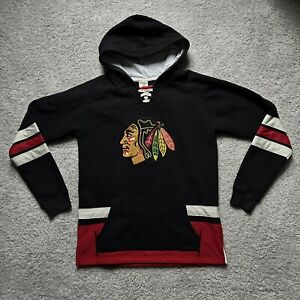 Youth Chicago Blackhawks CCM Hoodie Jersey Sweatshirt size XL 18/20 NHL Sewn