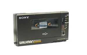 SONY WALKMAN PROFESSIONAL WM-D6C Stereo Cassette Player Black Vintage