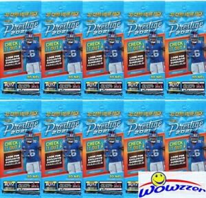 (10)2021 Panini Prestige Football EXCLUSIVE Sealed JUMBO FAT CELLO Pack-300 Card