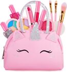 Kids Real Makeup Kit for Little Girls: with Pink Unicorn Purse - Real, Non Toxic