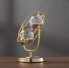 Vintage Brass Hourglass French 360 Rotating Metal Sand Clock Antique Sand Timer